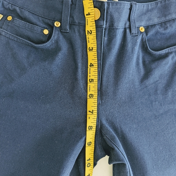 Michael Kors size 2 blue and gold jeans - Picture 7 of 9
